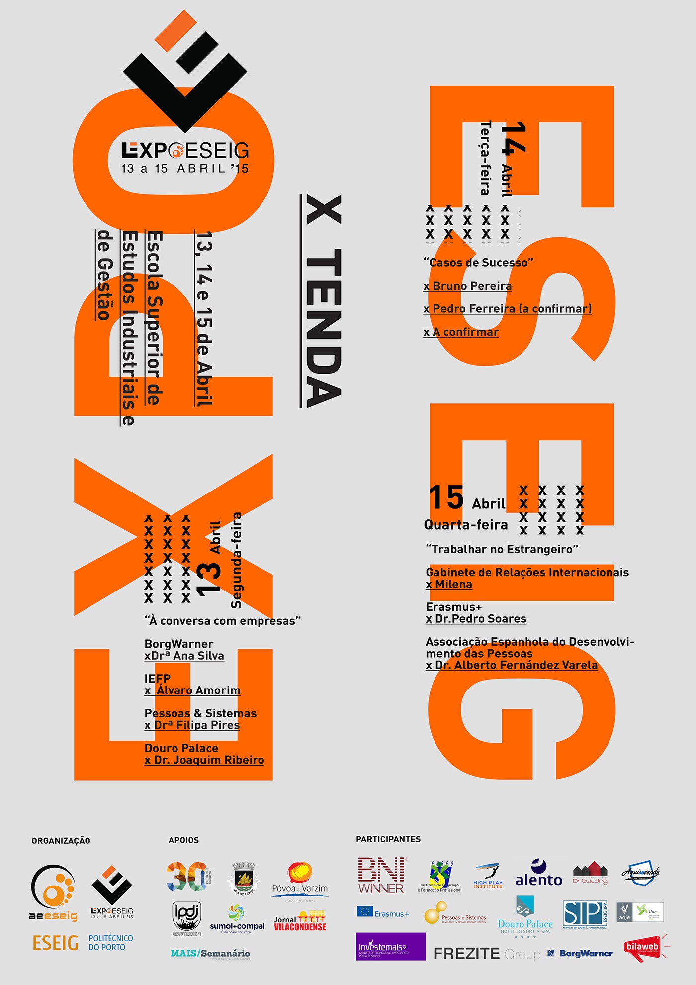 EXPO ESEIG Festival poster for tent